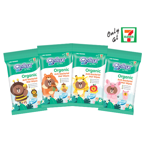 Cellox Purify Organic Anti-bacterial Wet Wipes